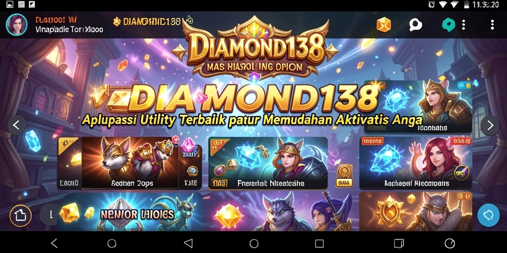 Tangkapan layar DIAMOND138 menunjukkan fitur pengaturan aktivitas yang intuitif.