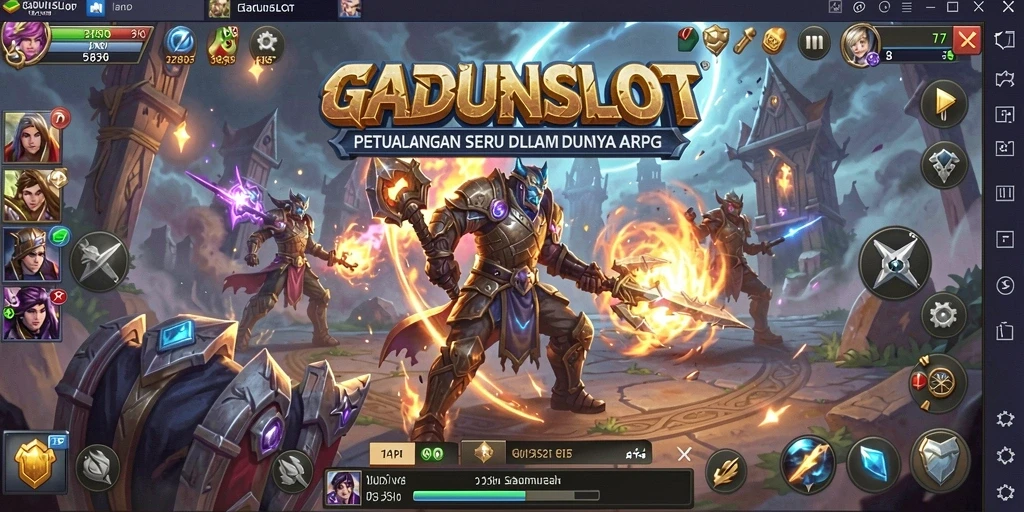 Gameplay seru dalam <strong>GADUNSLOT</strong> dengan grafis menawan dan aksi mendebarkan.