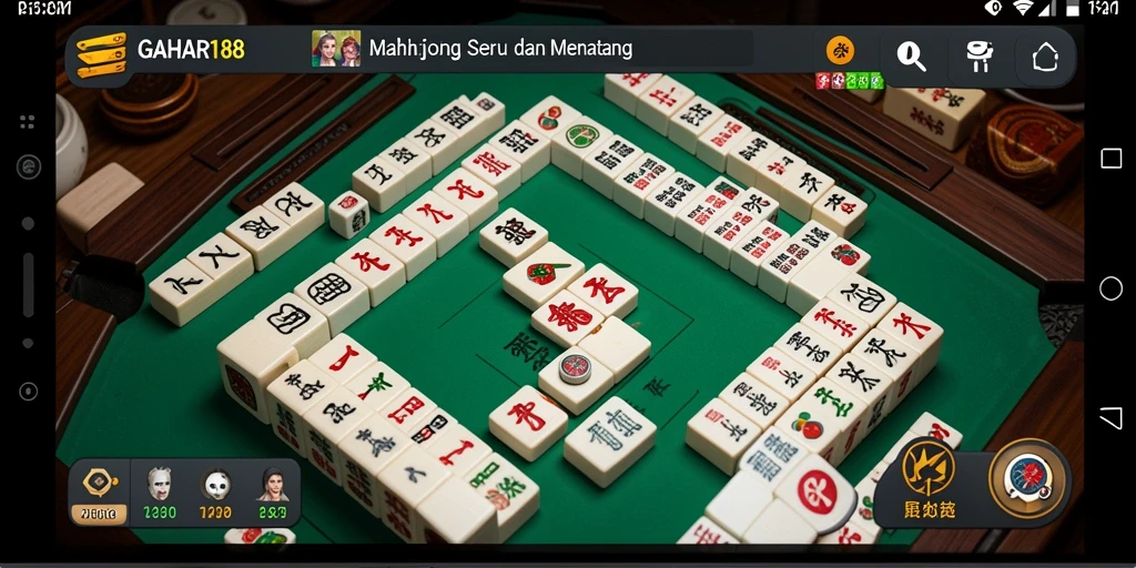 Screenshot GAHAR188 menampilkan gameplay Mahjong yang mengasyikkan.