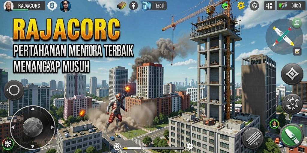 Tampilan menarik RAJACORC saat bertahan dari serangan musuh.