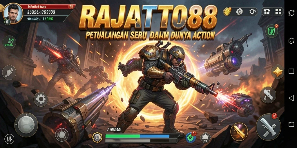 Tampilan gameplay Action yang menakjubkan di RAJATOTO88.