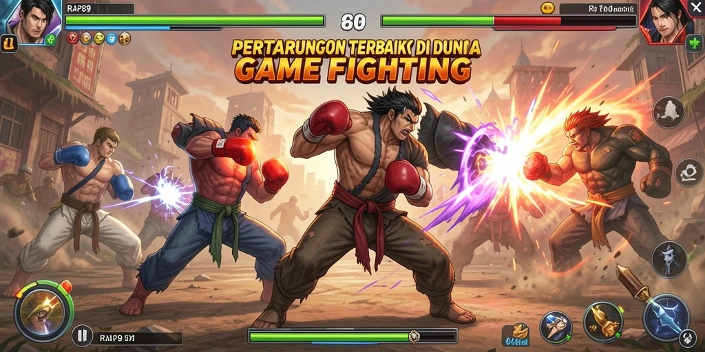 Tampilan gameplay RAP89 yang menarik saat pertarungan antar karakter.